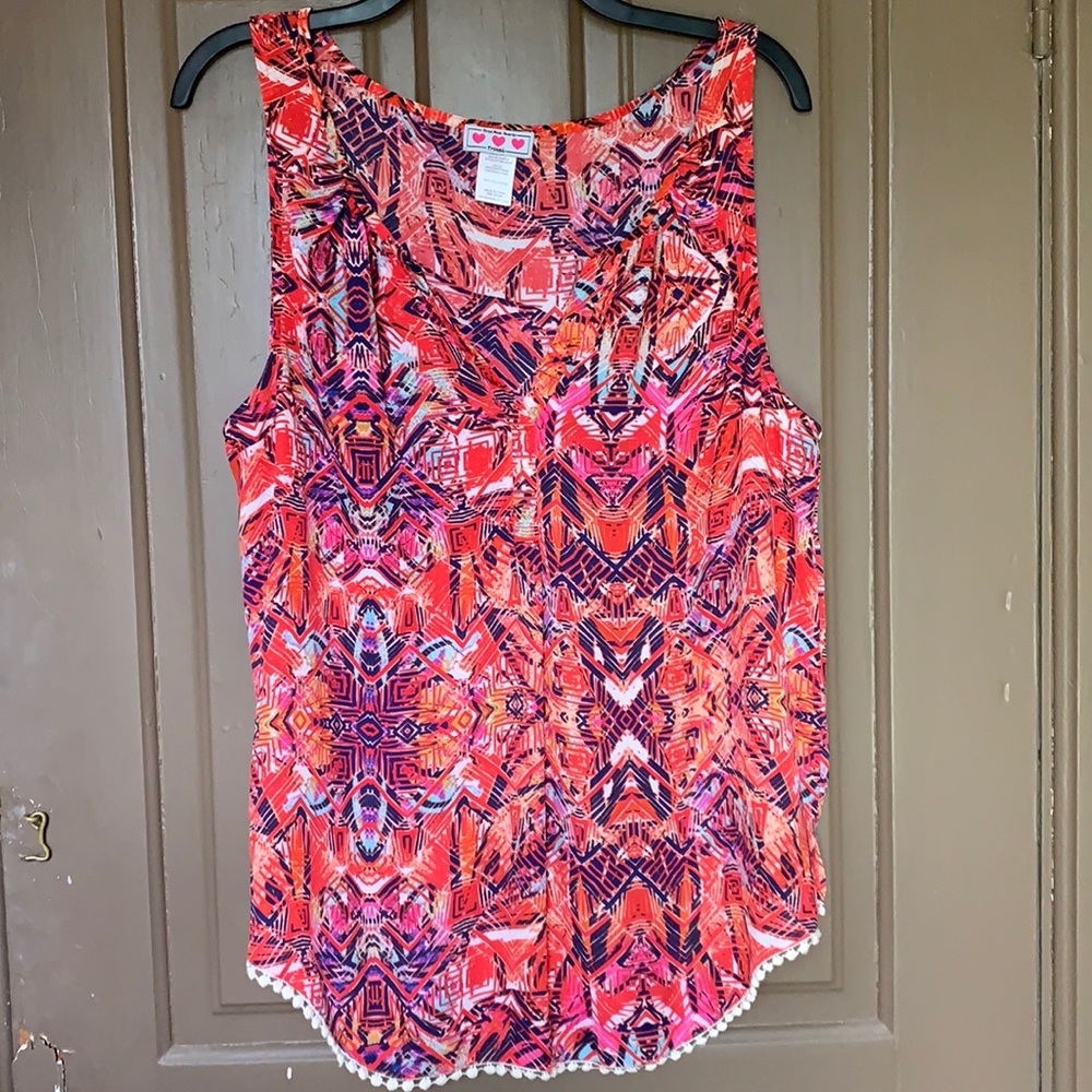 Bright colored Aztec Style Tank